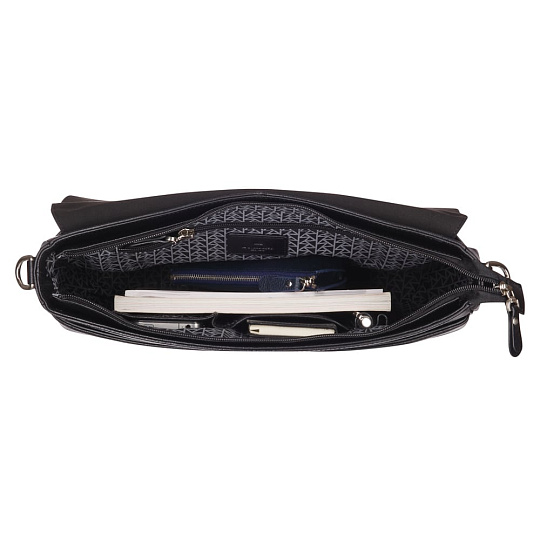 Портфель Dr.Koffer из натуральной кожи черный