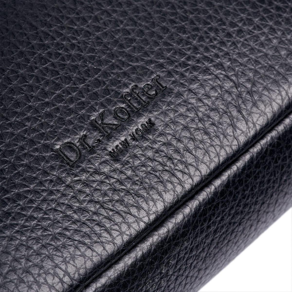 Несессер Dr. Koffer из натуральной кожи черный