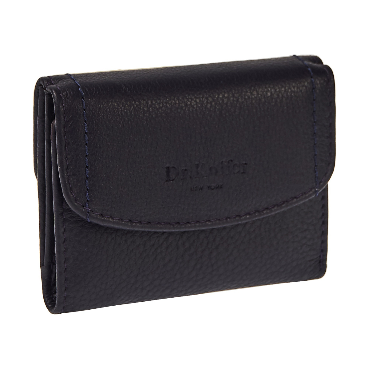 Портмоне Dr.Koffer из натуральной кожи фиолетовое