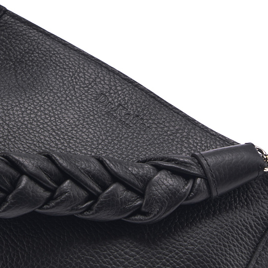 Женская сумка Dr. Koffer из натуральной кожи черная