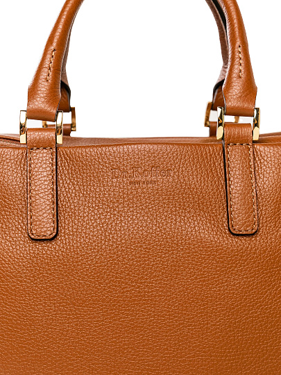 Женская сумка Dr. Koffer из натуральной кожи коричневая