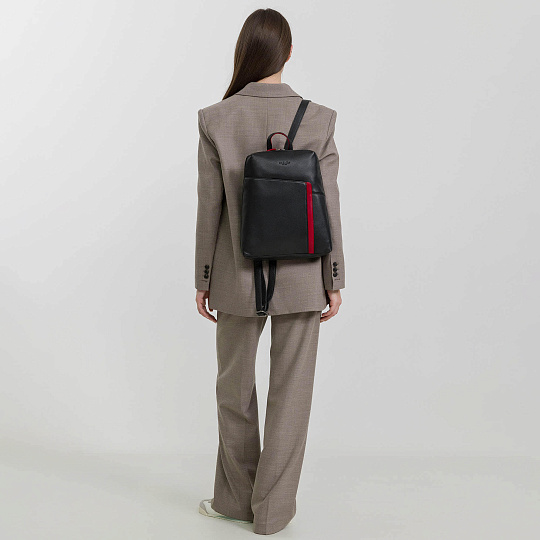 Рюкзак Dr.Koffer из натуральной кожи черный