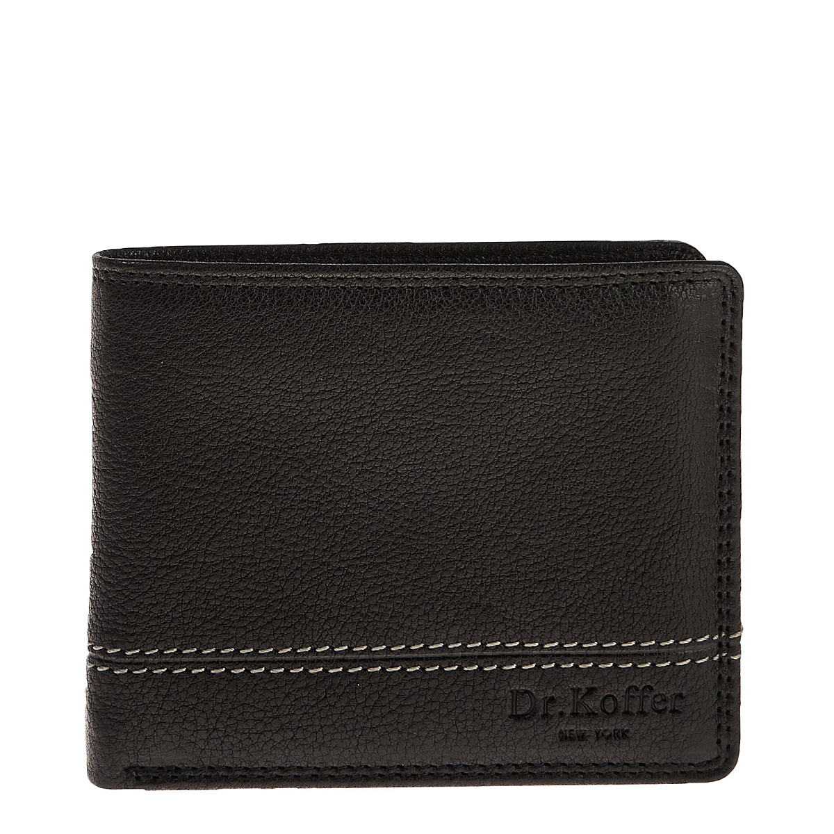Портмоне Dr.Koffer из натуральной кожи черное