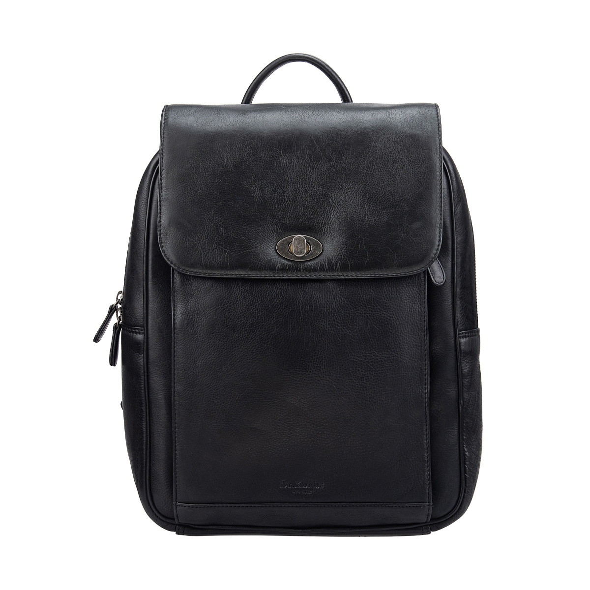 Рюкзак Dr.Koffer из натуральной кожи черный