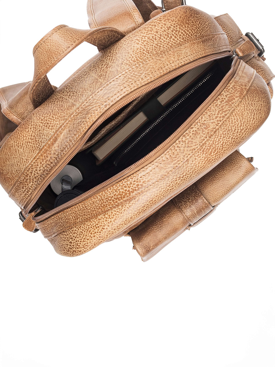 Рюкзак Dr. Koffer из натуральной кожи коричневый