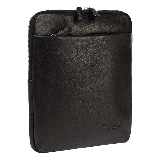Сумка через плечо Dr.Koffer из натуральной кожи черная