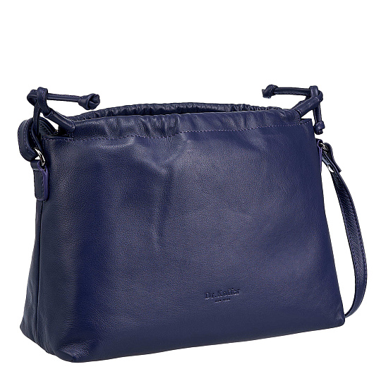 Женская сумка Dr.Koffer из натуральной кожи синяя