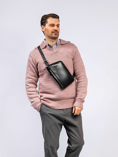 Рюкзак Dr. Koffer из натуральной кожи черный