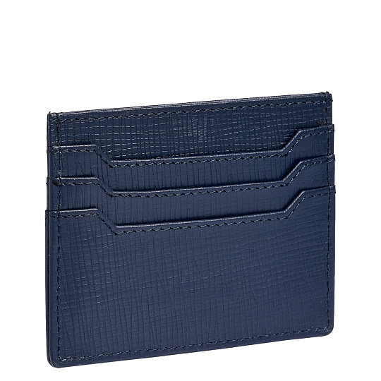 Кредитница Dr.Koffer из натуральной кожи синяя