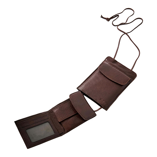 Нагрудный кошелек дорожный Dr.Koffer из натуральной кожи