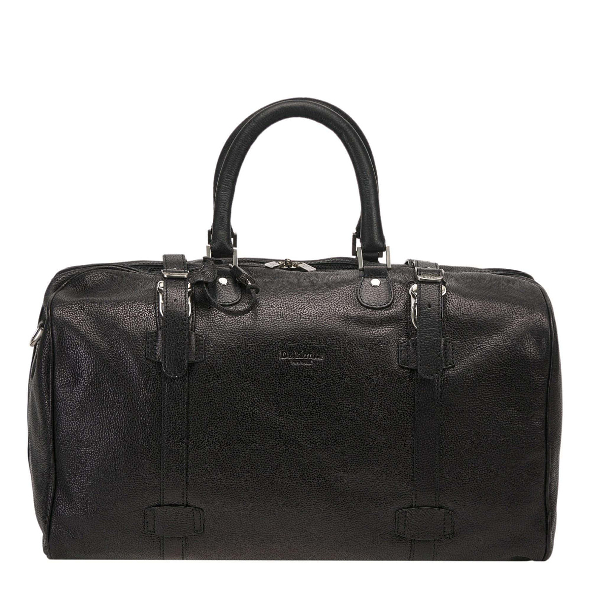 Сумка дорожная Dr.Koffer из натуральной кожи черная