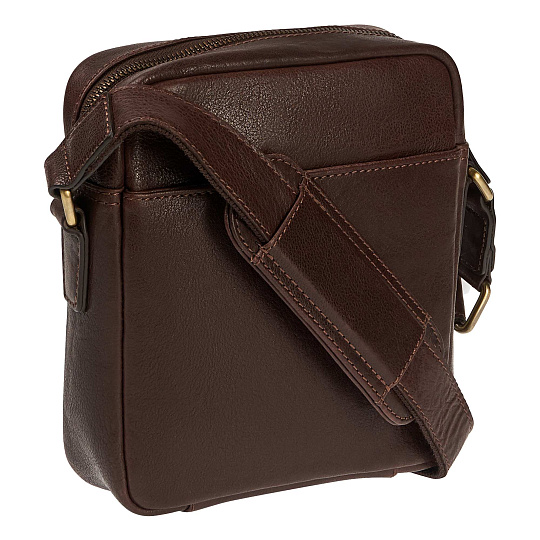 Сумка через плечо Dr.Koffer из натуральной кожи коричневая