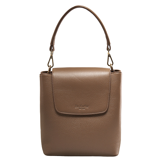 Женская сумка  Dr. Koffer из натуральной кожи бежевая