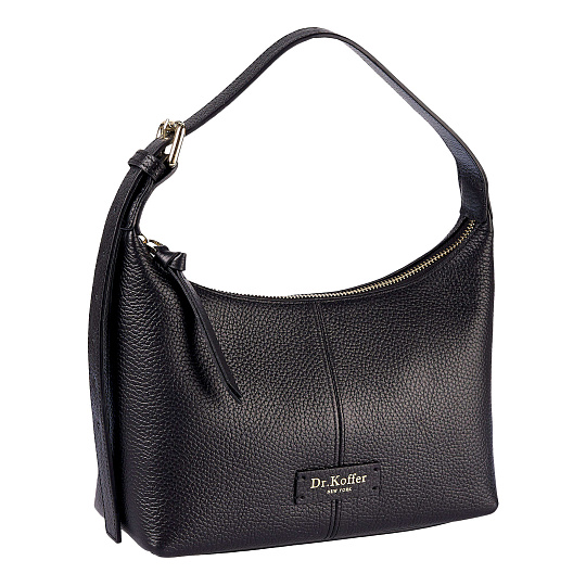 Женская сумка  Dr. Koffer из натуральной кожи черная