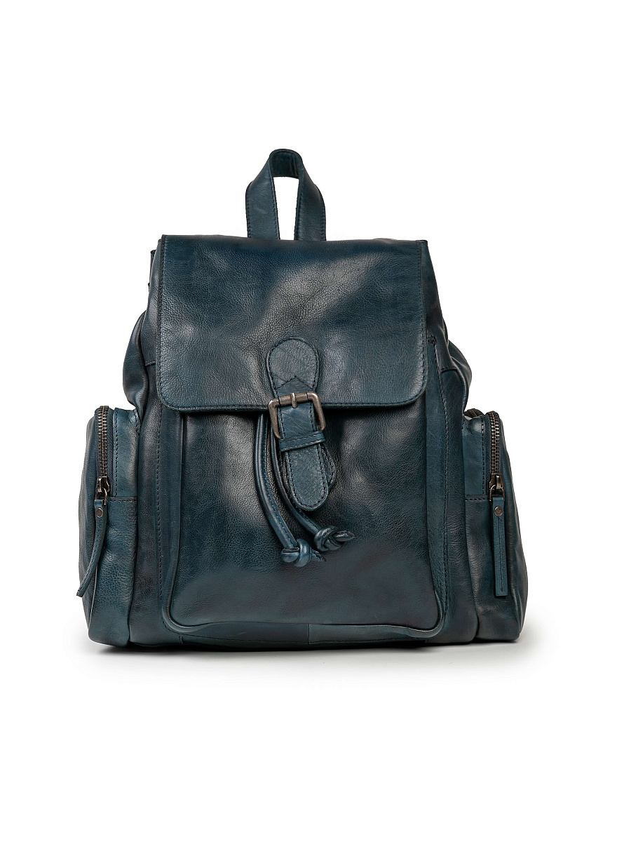 Рюкзак Dr.Koffer из натуральной кожи синий