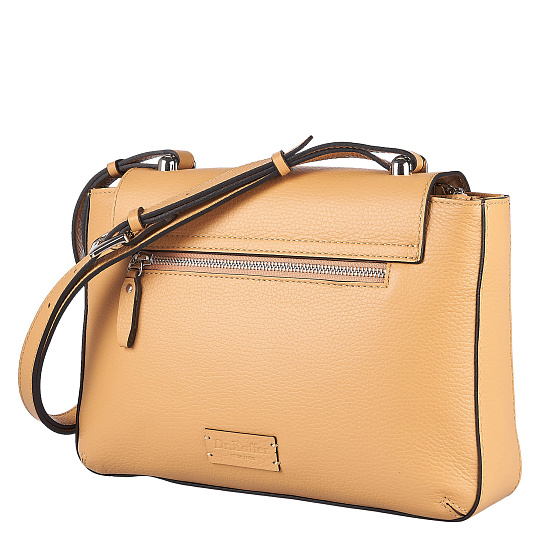 Женская сумка Dr. Koffer из натуральной кожи бежевая