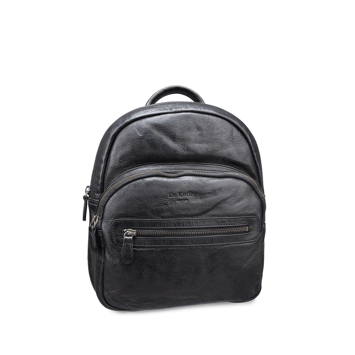 Рюкзак Dr.Koffer из натуральной кожи черный