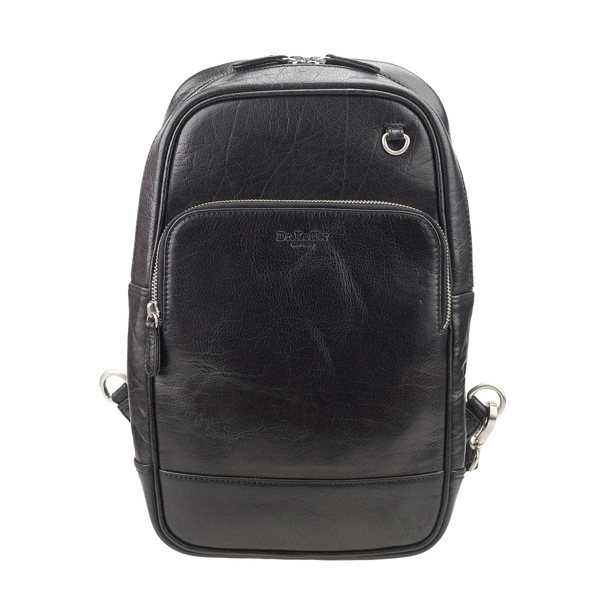Рюкзак Dr.Koffer из натуральной кожи черный