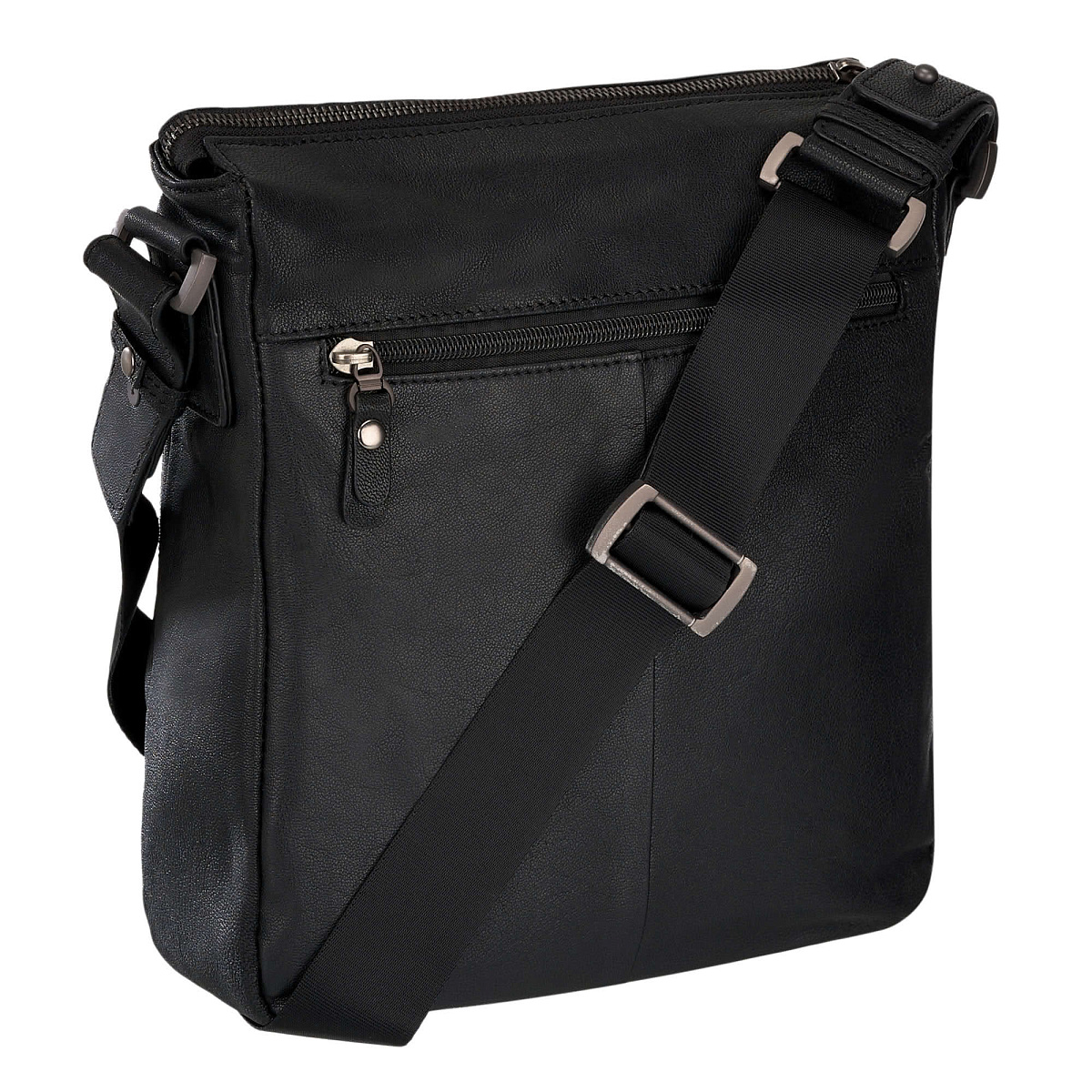 Сумка через плечо Dr.Koffer из натуральной кожи черная