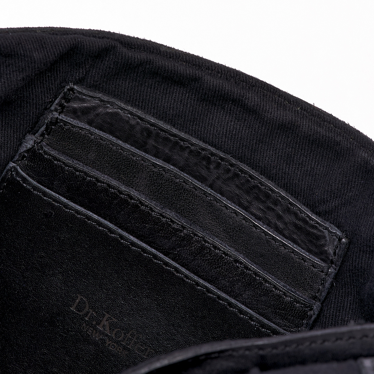 Сумка через плечо Dr.Koffer из натуральной кожи черная