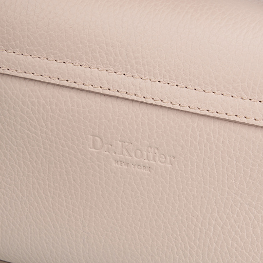 Женская сумка Dr. Koffer из натуральной кожи бежевая