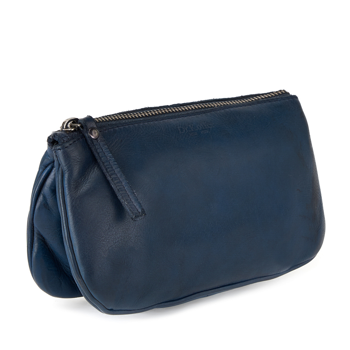 Сумка через плечо Dr.Koffer из натуральной кожи синяя