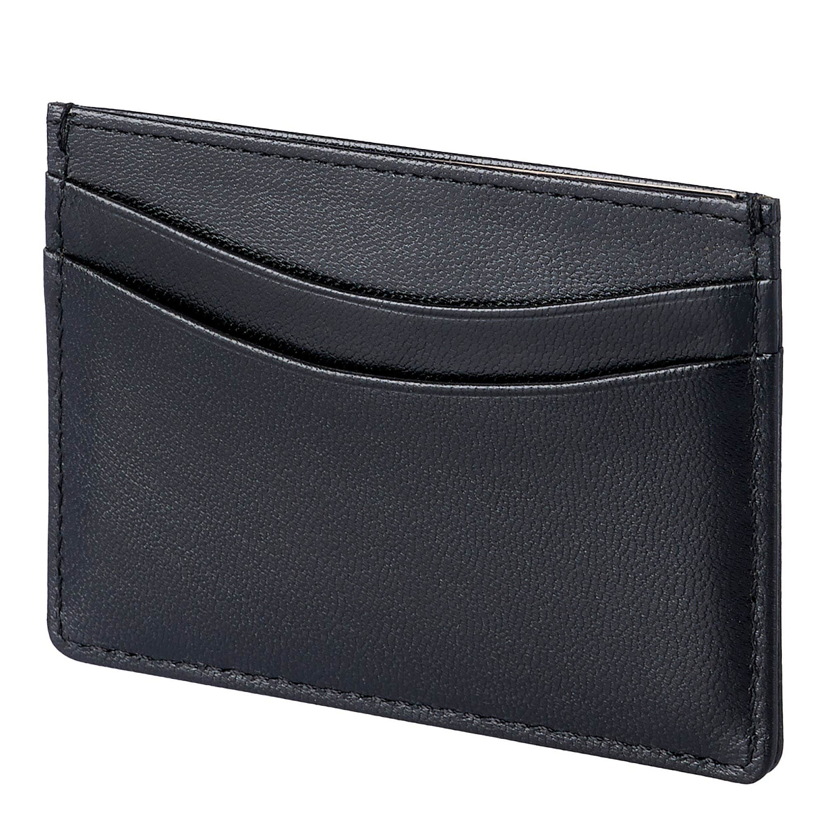 Кредитница Dr.Koffer из натуральной кожи черная