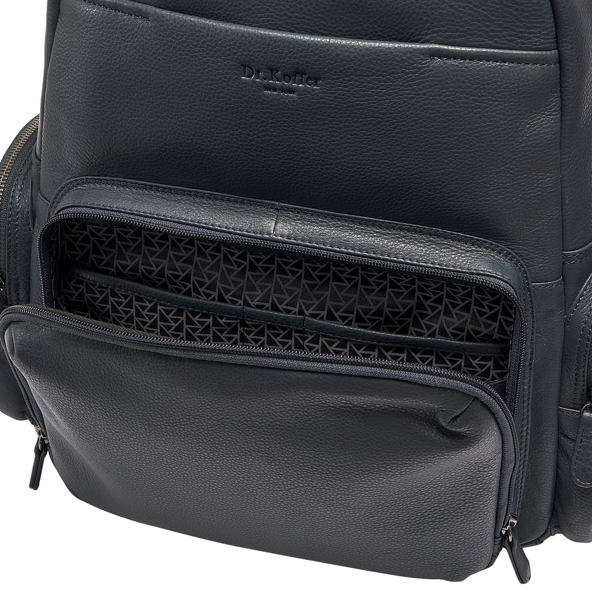 Рюкзак Dr.Koffer из натуральной кожи синий