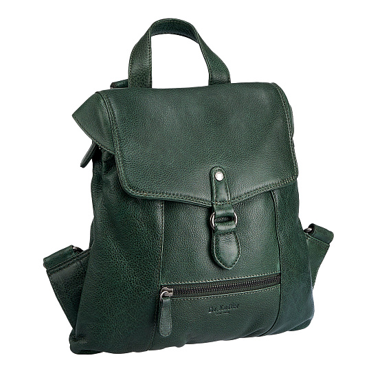 Рюкзак Dr.Koffer из натуральной кожи зеленый