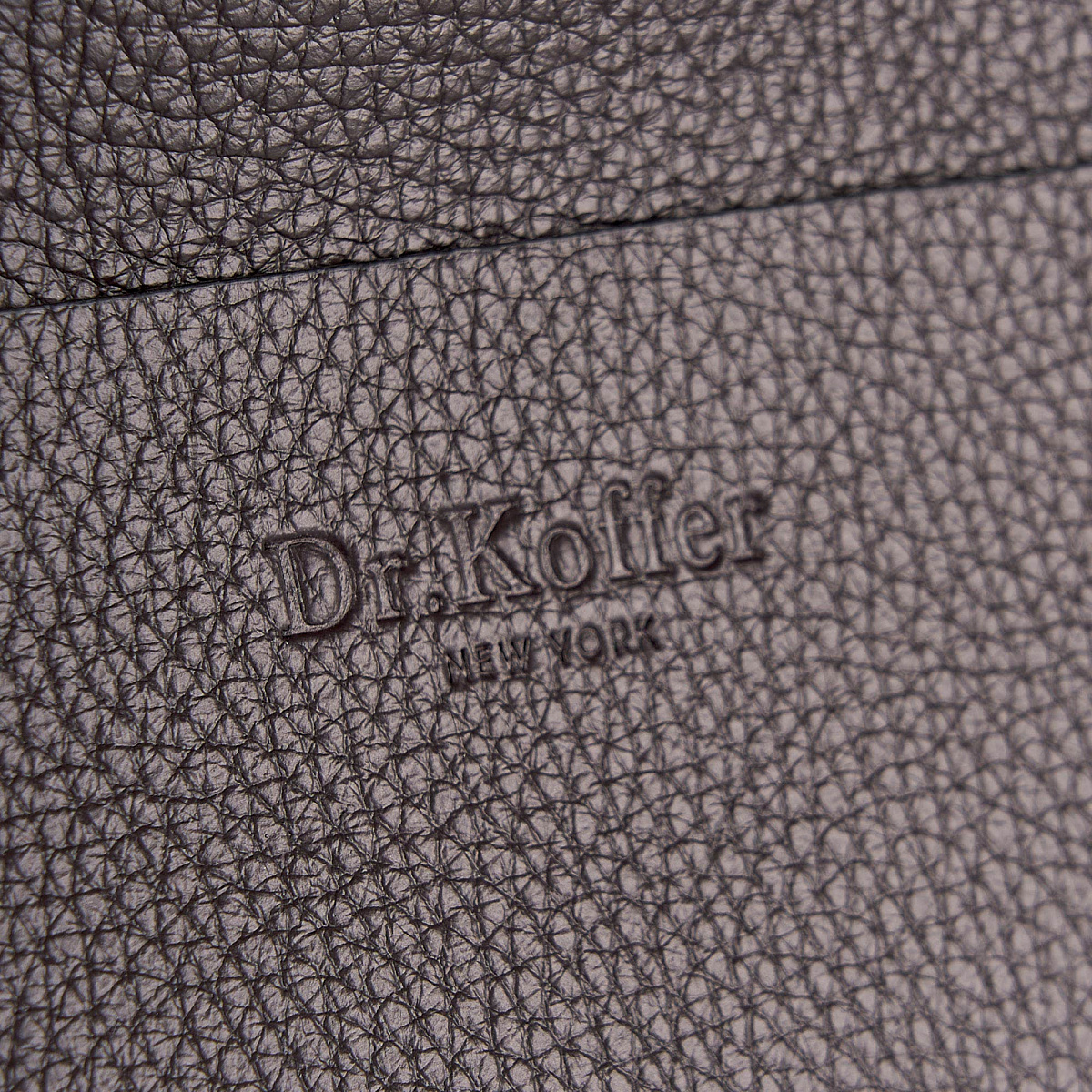 Женская сумка Dr. Koffer из натуральной кожи коричневая