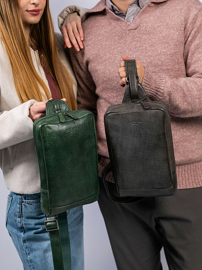 Рюкзак Dr. Koffer из натуральной кожи серый