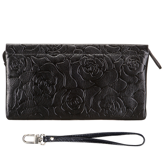 Косметичка Dr.Koffer из натуральной кожи черная