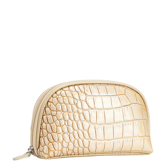 Косметичка Dr.Koffer из натуральной кожи белая