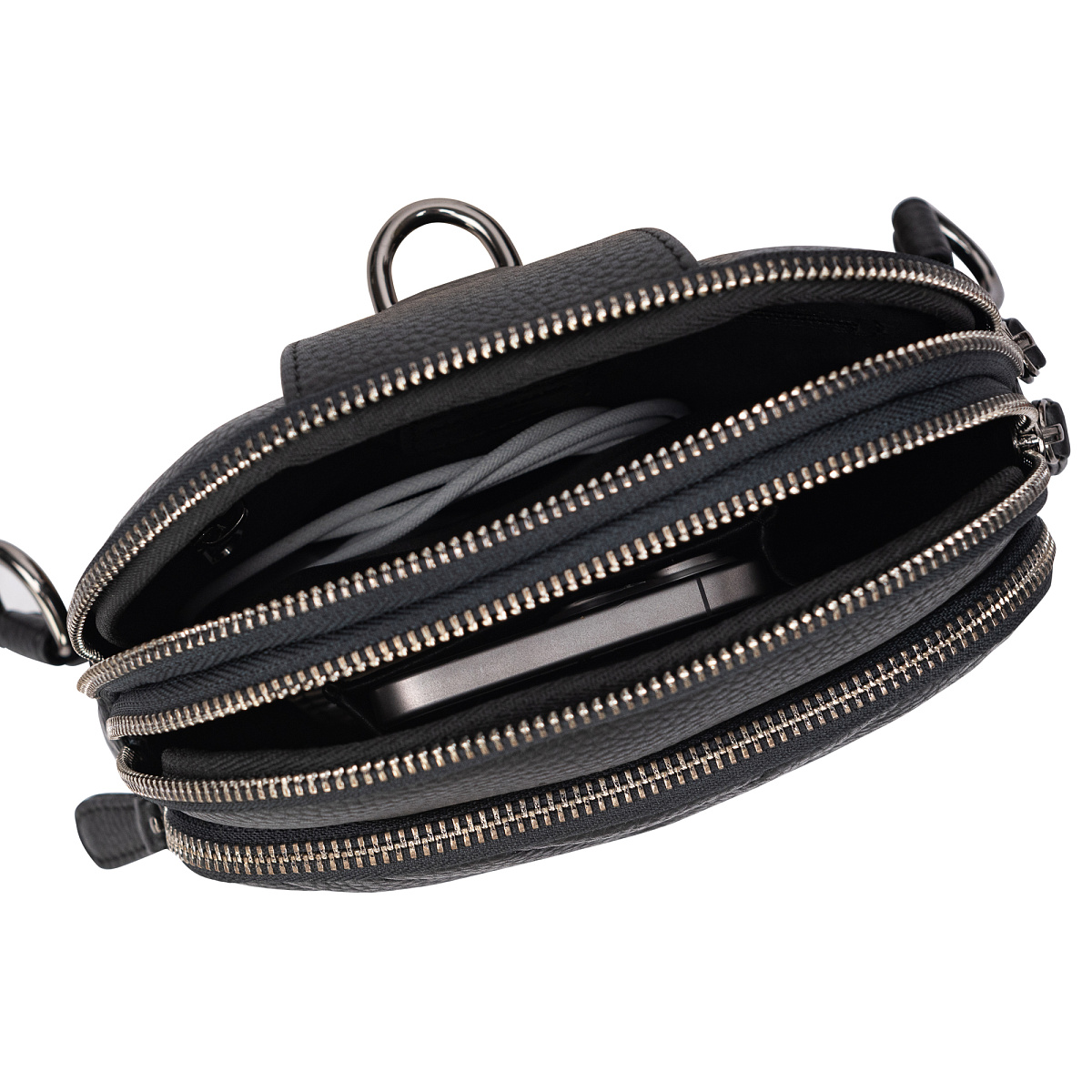 Рюкзак Dr.Koffer из натуральной кожи черный