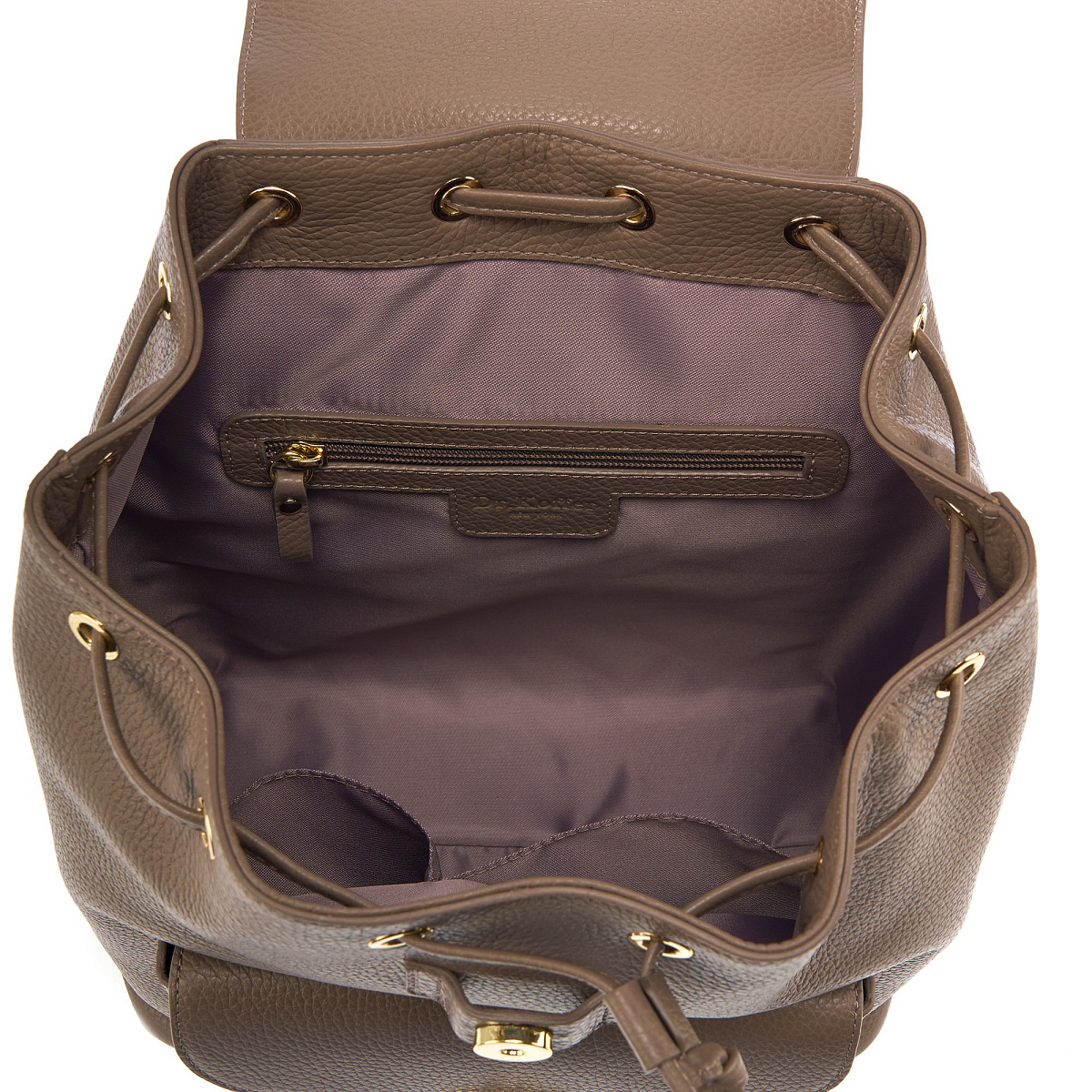 Рюкзак Dr. Koffer из натуральной кожи фиолетовый