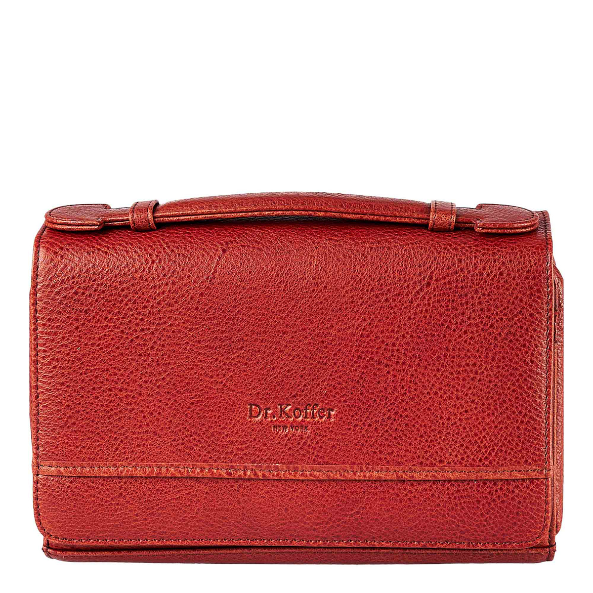 Сумка барсетка из натуральной кожи Dr. Koffer коричневая