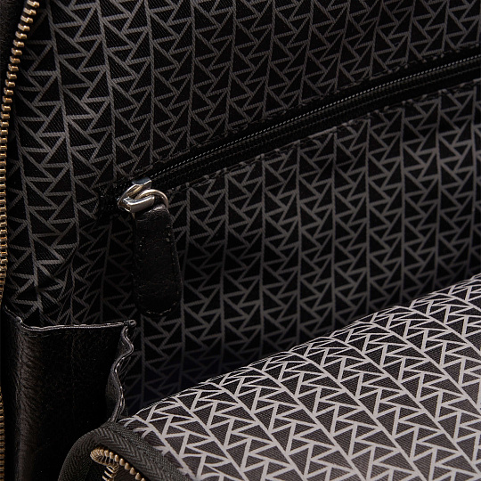 Рюкзак Dr.Koffer из натуральной кожи черный