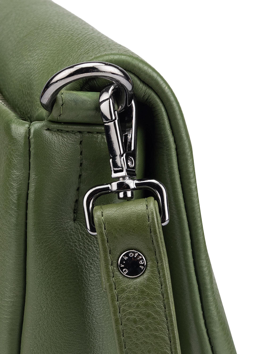 Женская сумка Dr.Koffer из натуральной кожи зеленая