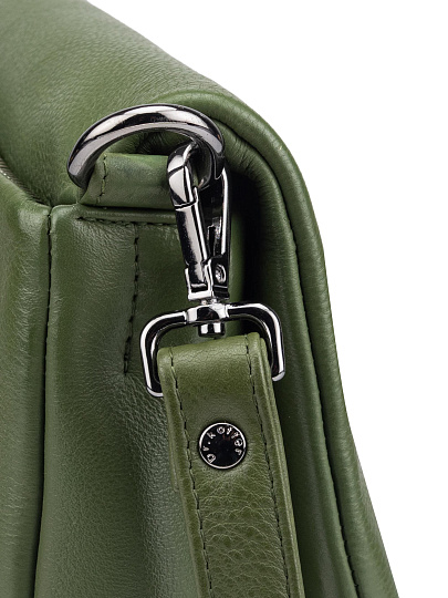 Женская сумка Dr.Koffer из натуральной кожи зеленая