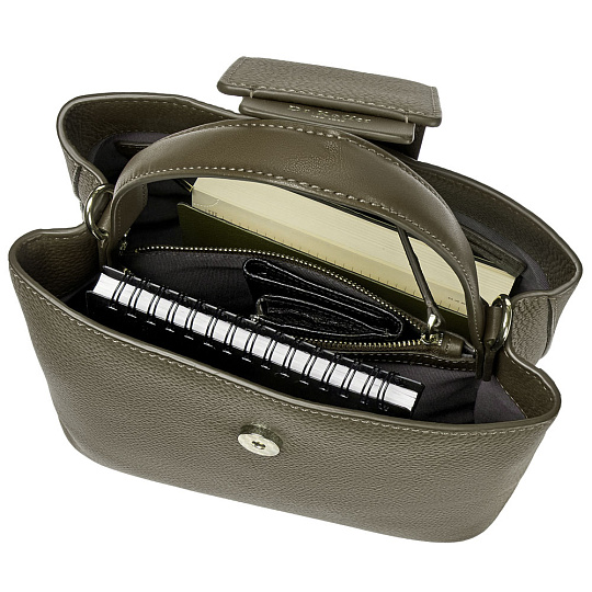 Сумка Dr.Koffer из натуральной кожи зеленая