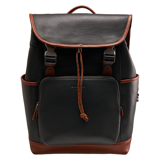 Рюкзак Dr.Koffer из натуральной кожи черный