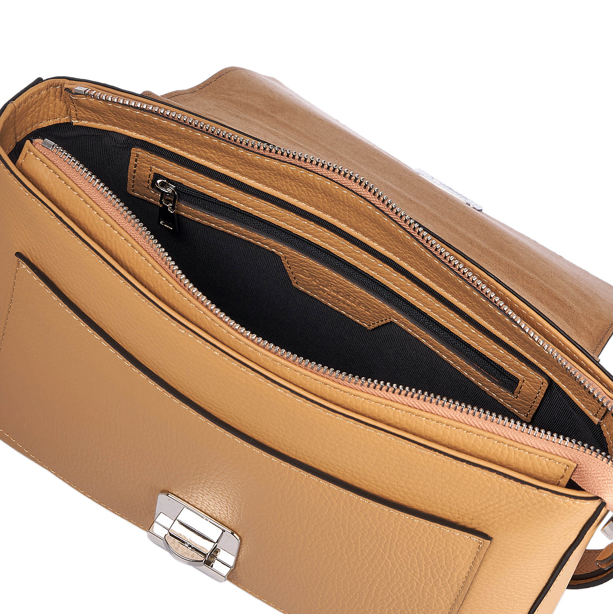 Женская сумка Dr. Koffer из натуральной кожи бежевая