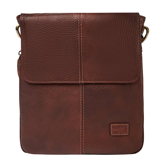 Сумка через плечо Dr.Koffer из натуральной кожи коричневая