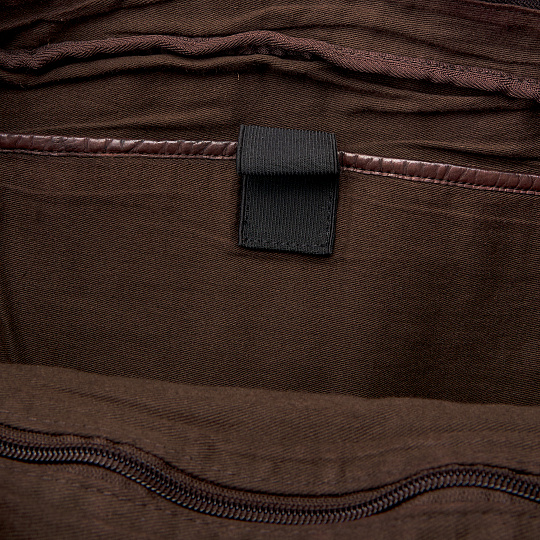 Деловая сумка Dr.Koffer из натуральной кожи темно-коричневая