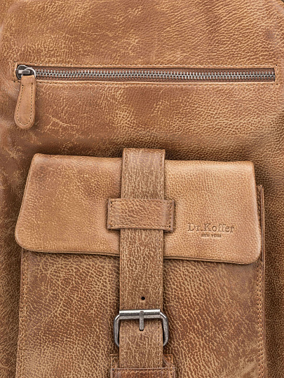 Рюкзак Dr. Koffer из натуральной кожи коричневый