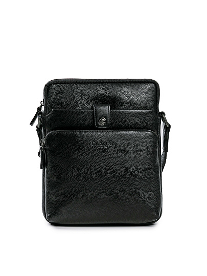 Сумка через плечо Dr.Koffer из натуральной кожи черная