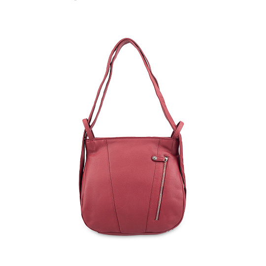 Женская сумка Dr.Koffer из натуральной кожи бордовая