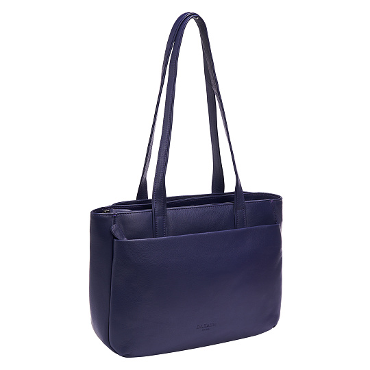 Женская сумка Dr.Koffer из натуральной кожи синяя