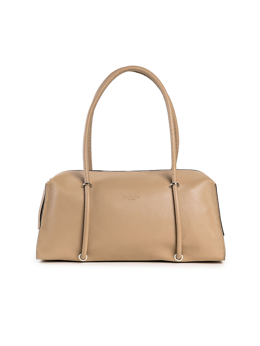 Женская сумка Dr. Koffer из натуральной кожи бежевая