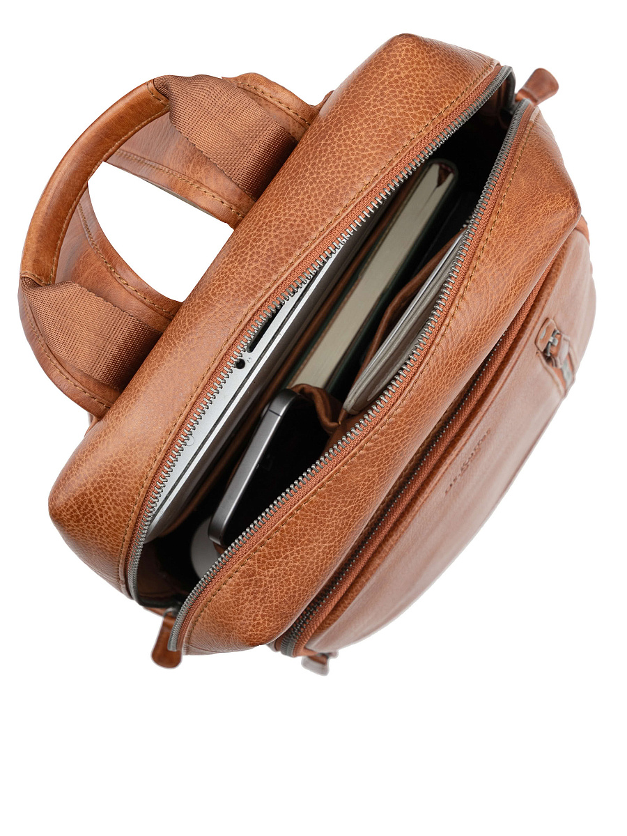 Рюкзак Dr. Koffer из натуральной кожи коричневый